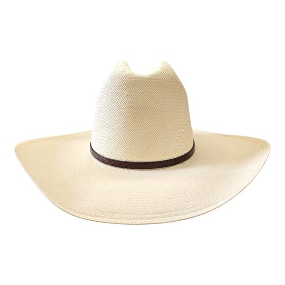 NWOT Stetson Maddock 10X Cowboy Straw Hat in Natural Cream Color (Size: 7) - Picture 5 of 12